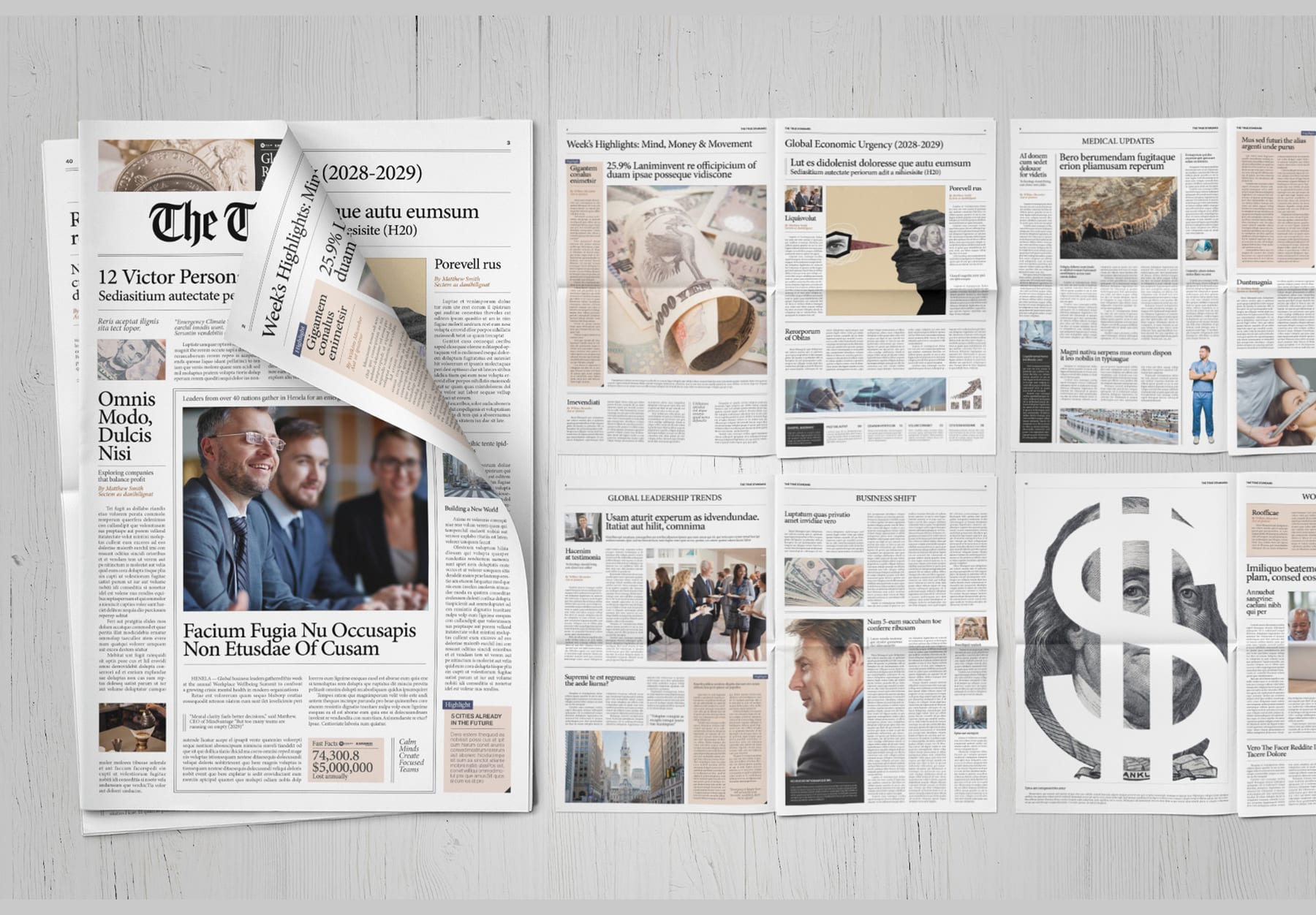 Newspaper Template (Edition II) — newspaper template preview