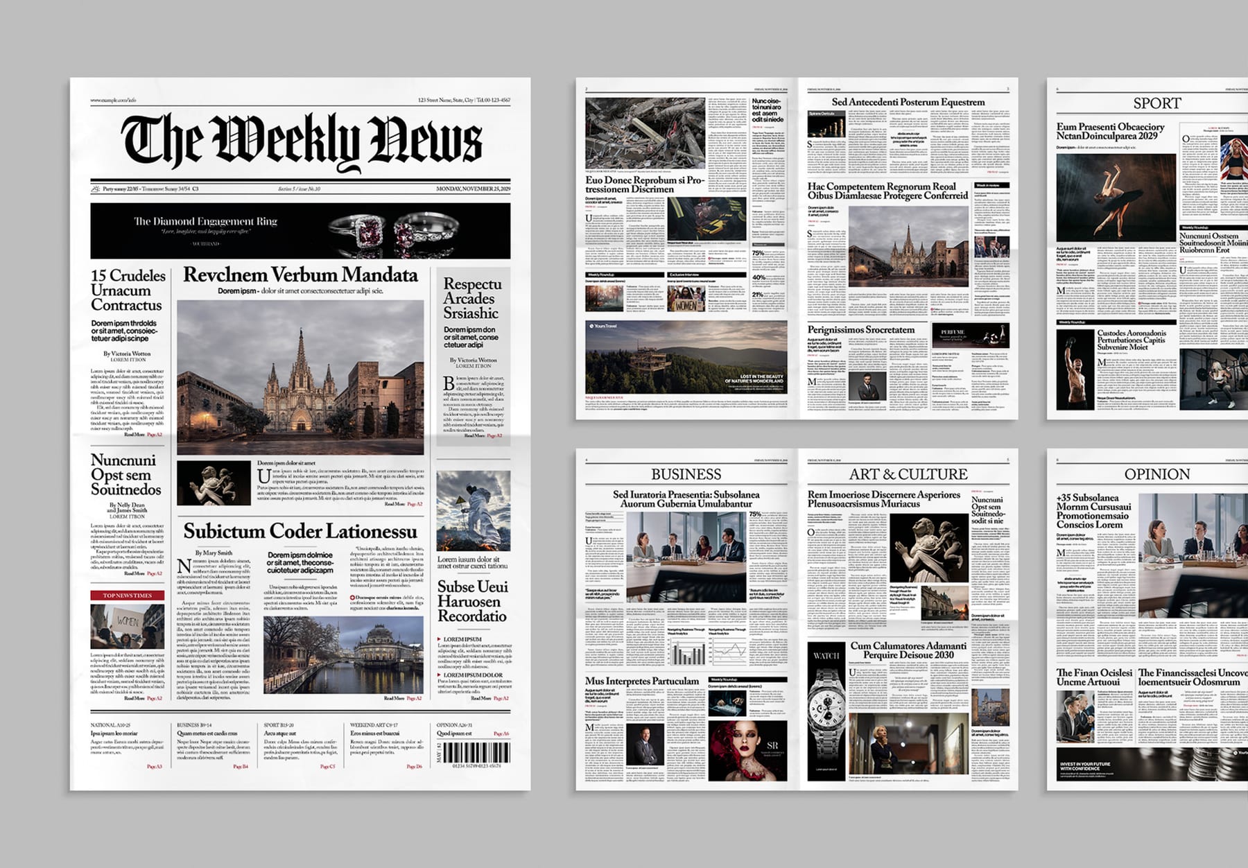 Classic Newspaper Template (Edition IV) — newspaper template preview