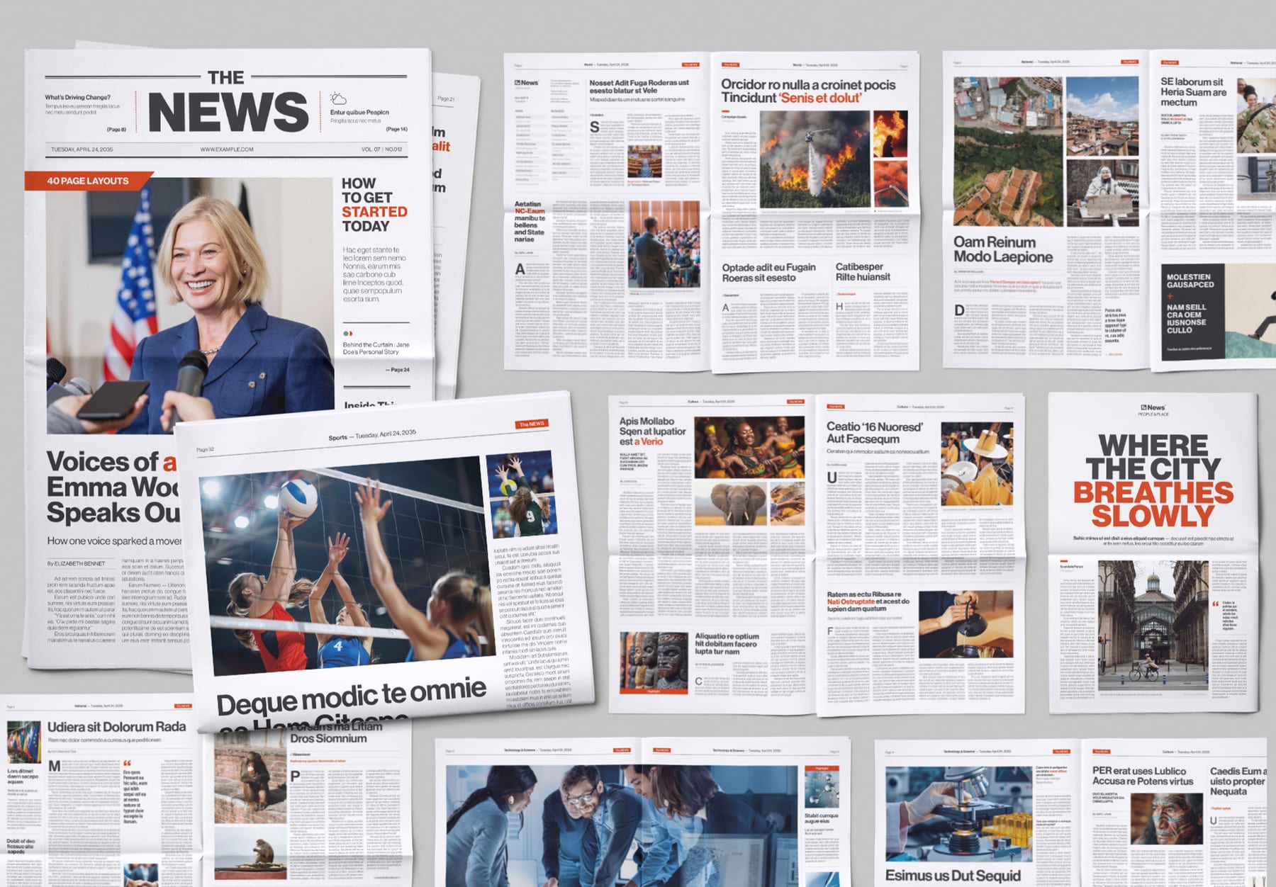 Newspaper Template (Edition IV) — newspaper template preview